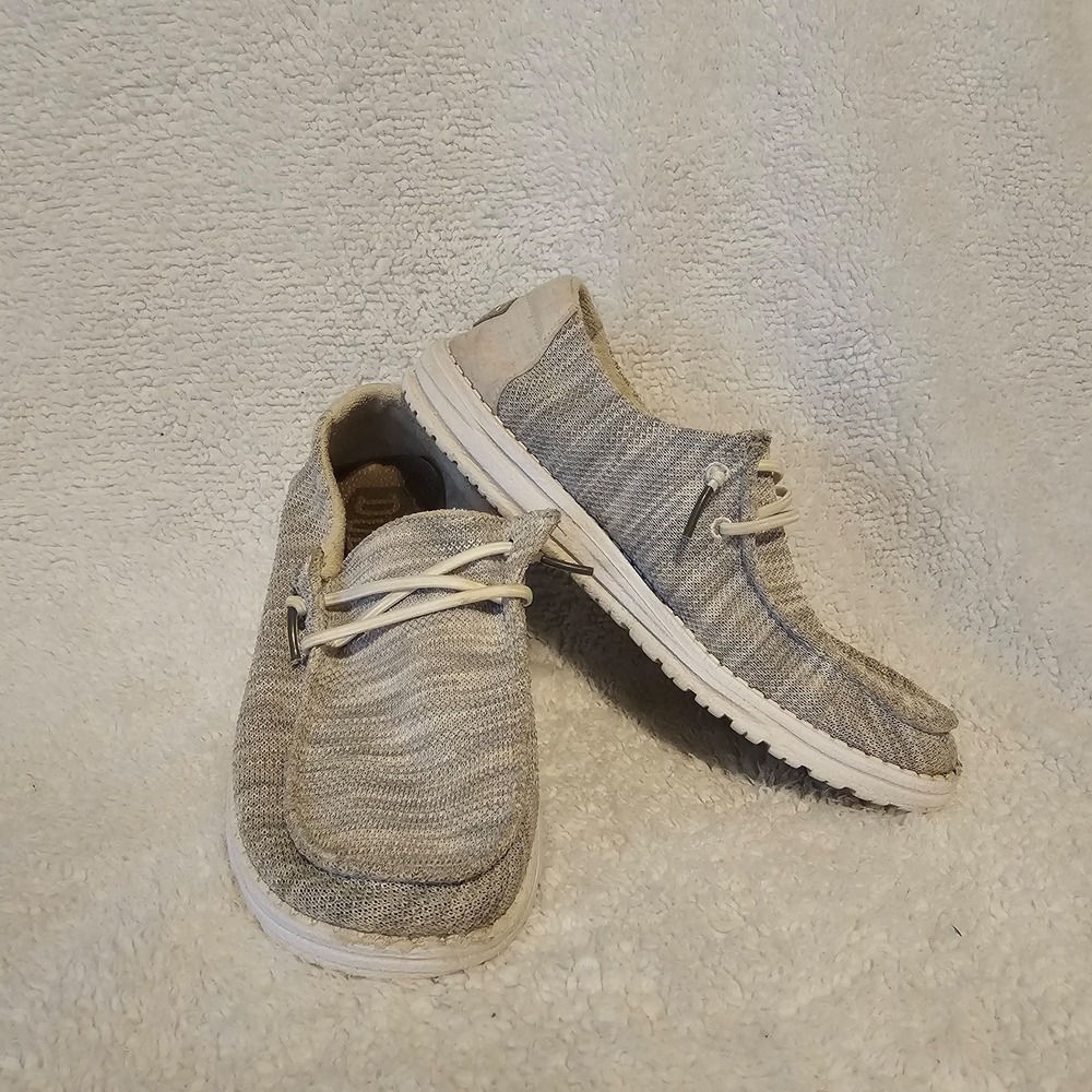 Hey Dudes Wendy‎ Sox Women's Heathered Gray Shoes Size 8